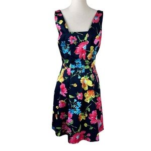 Lauren Ralph Lauren Navy Floral Dress
